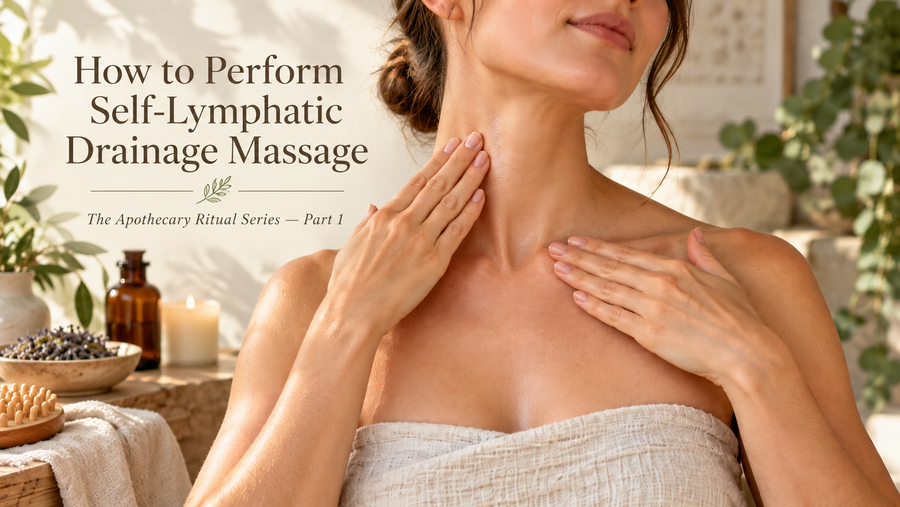 how to perform self lymphatic drainage massage