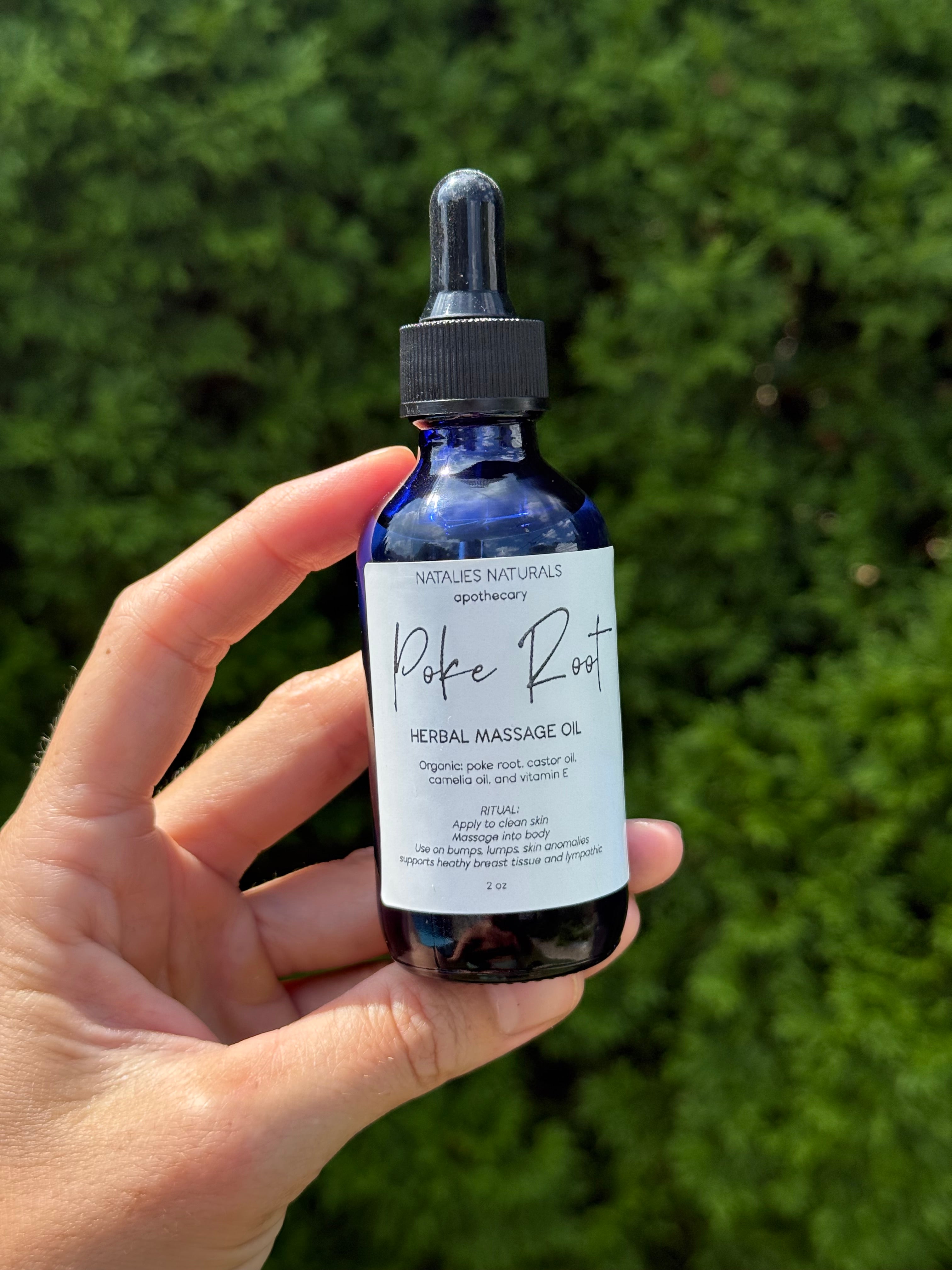 Poke Root Oil – Herbal Lymphatic Support & Skin Nourishment