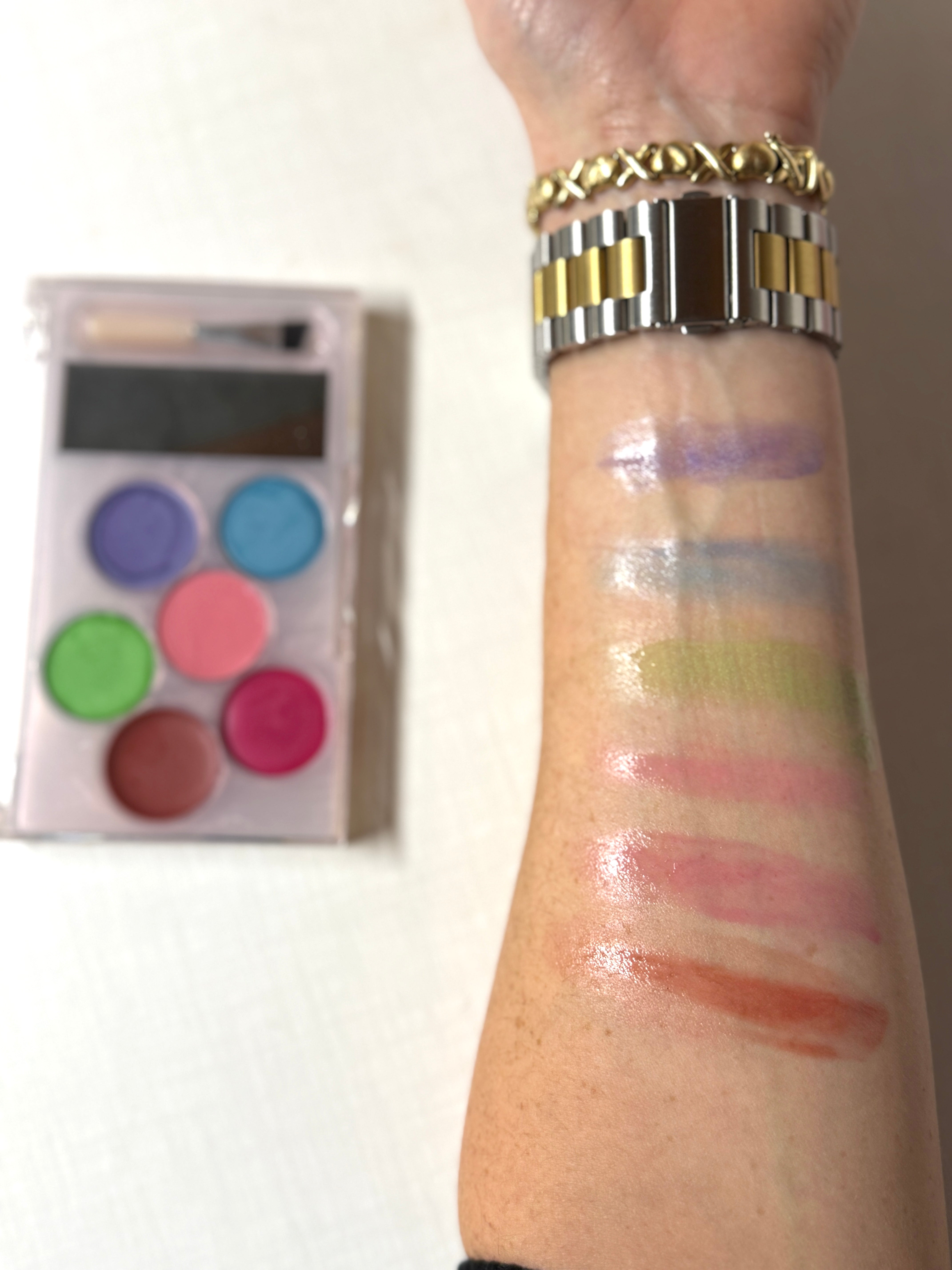 Paraben free Princess palette- nontoxic play pretend make up for kids