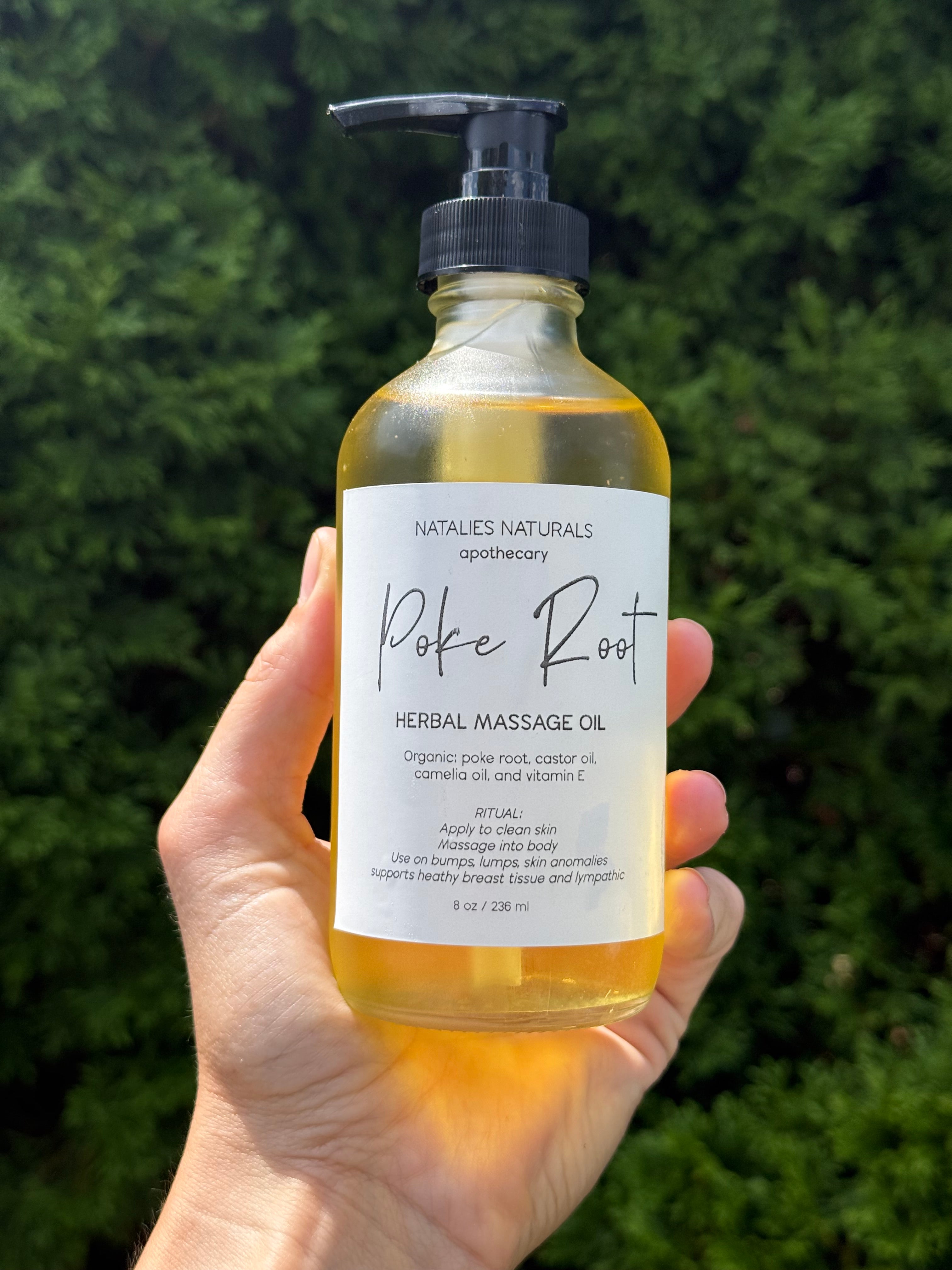 Poke Root Oil – Herbal Lymphatic Support & Skin Nourishment