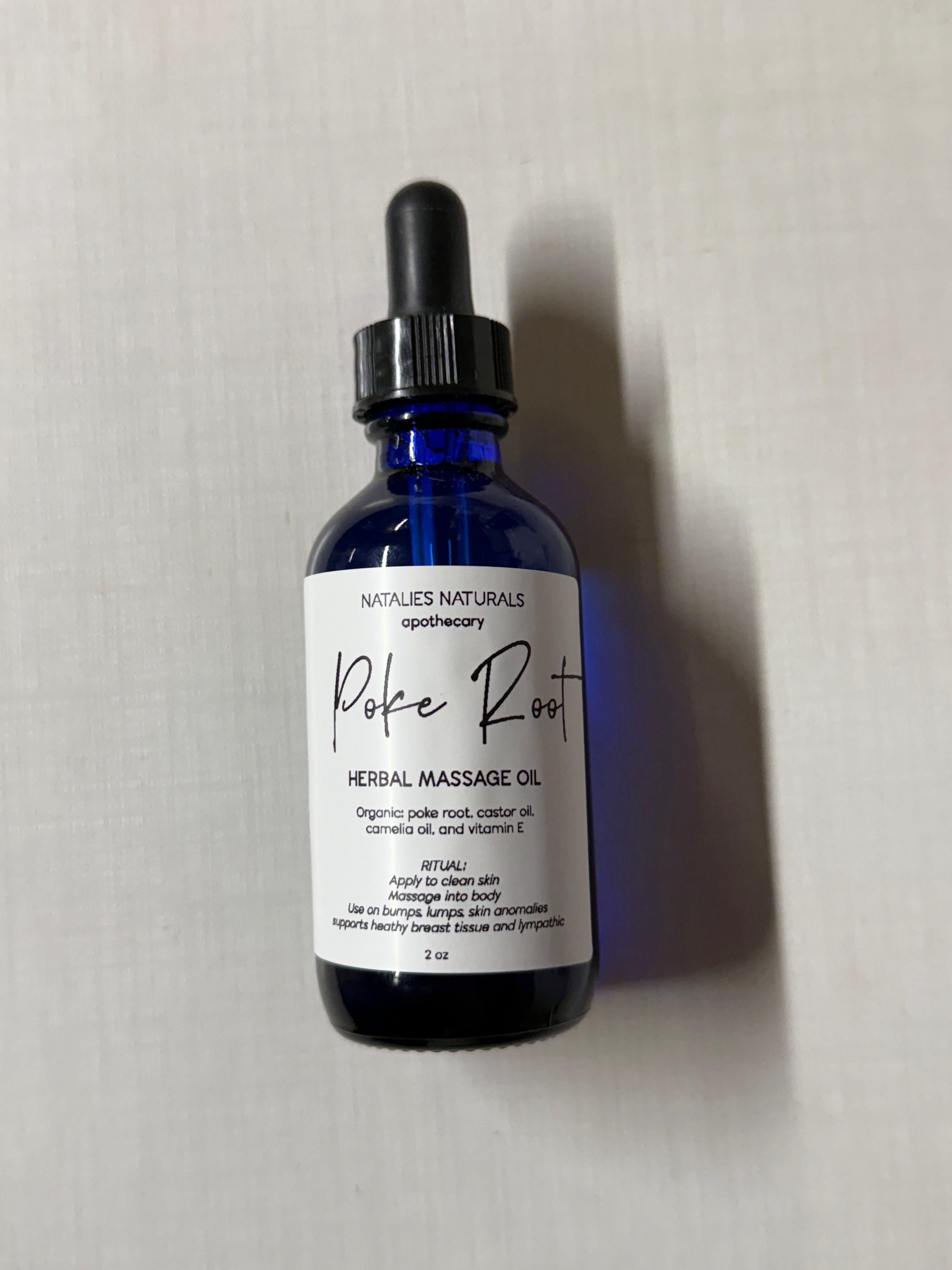 -Poke Root Oil – Herbal Lymphatic Support & Skin Nourishment