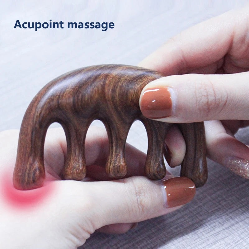 Sandalwood Massage Comb - Natalies Naturals Apothecary