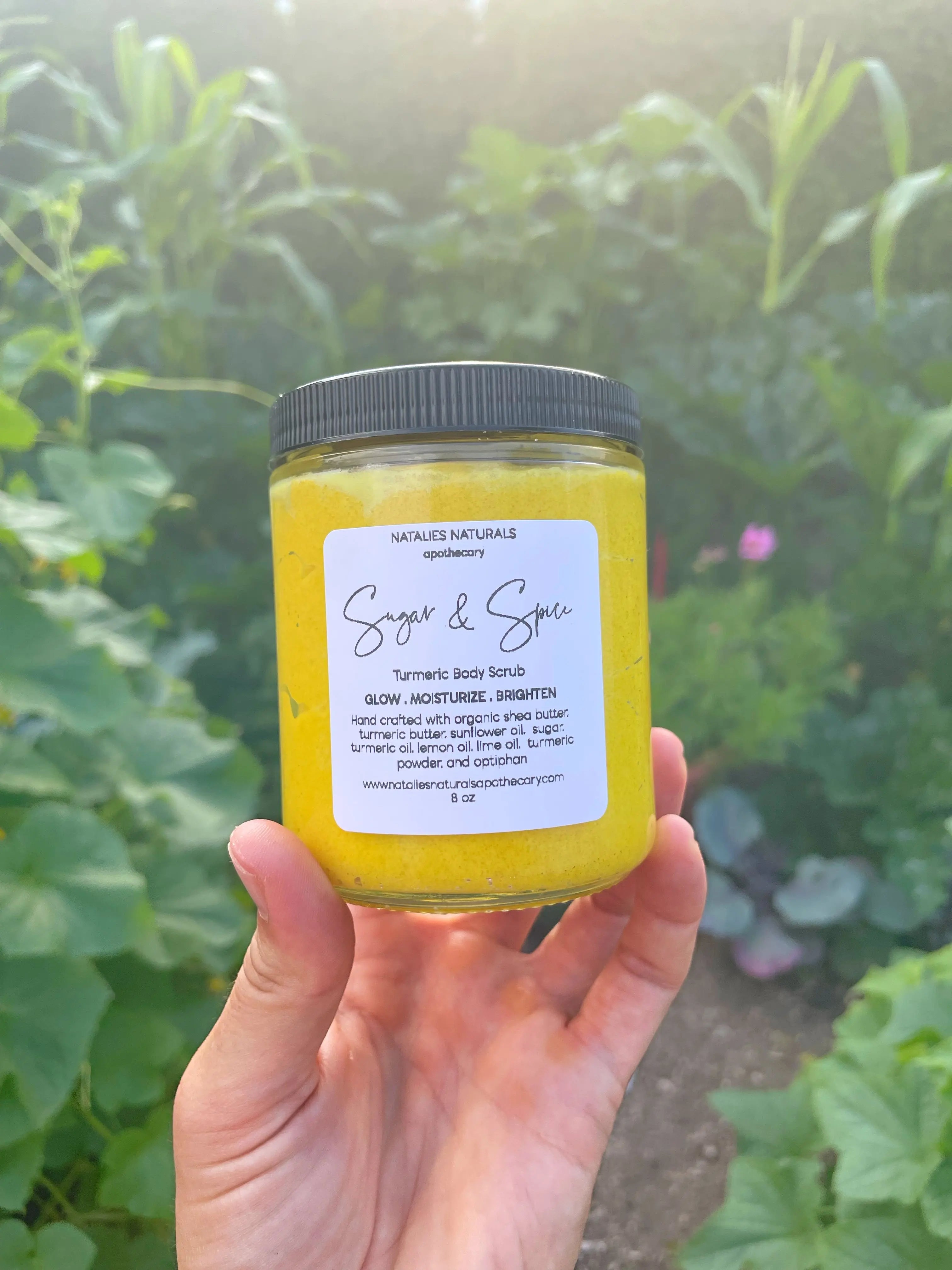 Sugar & Spice body scrub Natalies Naturals Apothecary