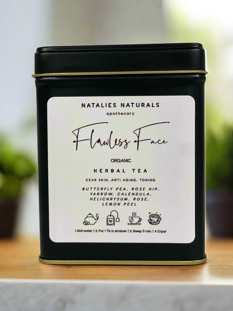 handcrafted organic flawless face tea