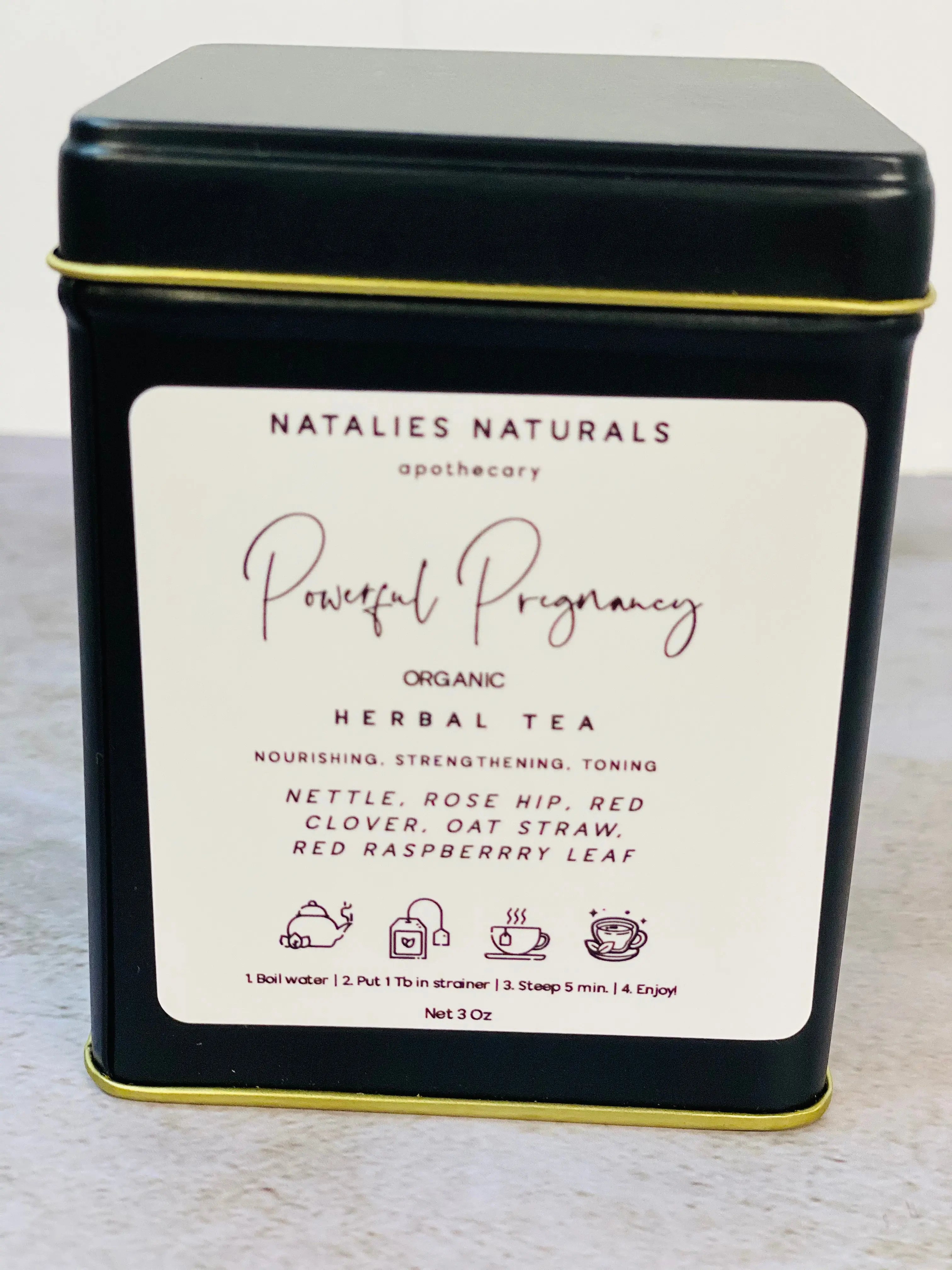 Powerful Pregnancy tea Natalies Naturals Apothecary