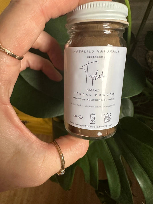 Triphala herbal powder blend